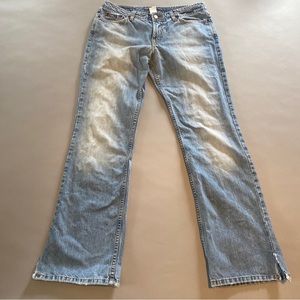 Lucky Brand Women’s 8 Jeans Size 29 Denim Dungarees Wide Leg Light Blue